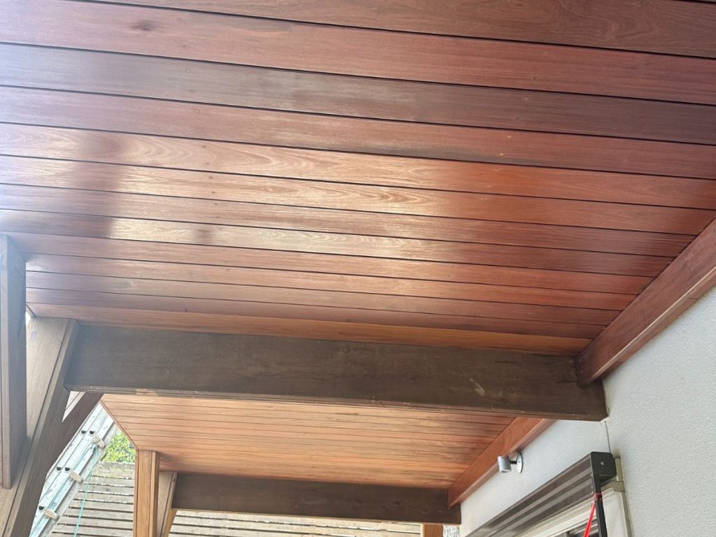 Twenty-year-old Western Red Cedar deck in Central Austin Texas