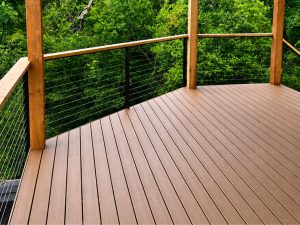 Cost over time comparison curve for composite versus cedar decking