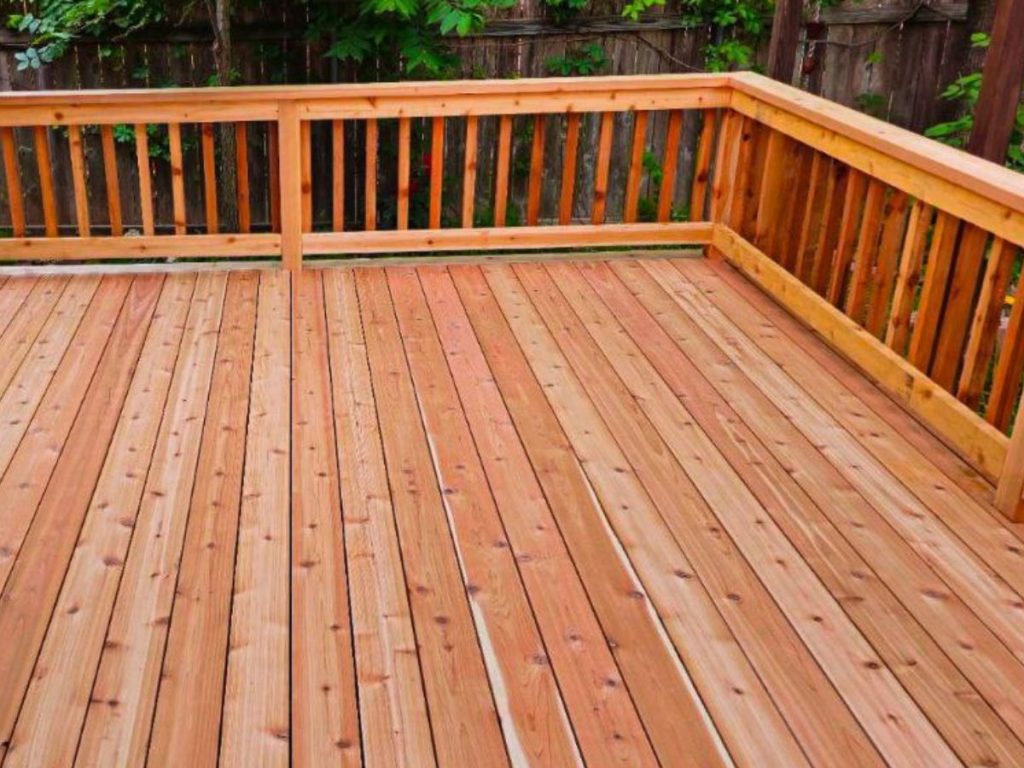Composite versus cedar decking comparison on Austin Texas homes