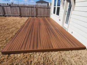 Same deck before and after repair versus full replacement comparison