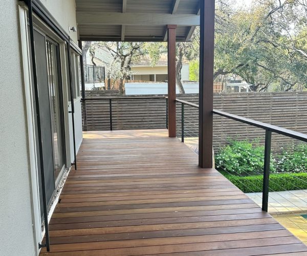 South Lamar neighborhood deck installation in South Austin Texas